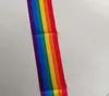 Gay Pride tęczowa satynowa szarfa puste satynowe etykiety szarfy tęczowa impreza tematyczna wydarzenie świąteczne dobrodziejstw akcesoria 150X9cm