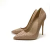 Новая картина Nude змея тонкие заостренные на высоких каблуках обувь, мода сексуальный банкетные женщин обувь одного 8 см 10 см 12 см на заказ размер 33-45