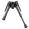 6-9 inch bipod High Shockproof Swivel serie kantelbare bipods met verstelbare Pod-locker Pivot Model Bipod voor de jacht