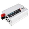 Freeshipping 500W DC 12V 24V à AC 220V 110V Onduleur de véhicule Adaptateur USB Transformateur de tension portable Chargeur de voiture Puissance de surtension 1000W