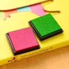 DHL 500pcs 15 colors Craft Ink pad Colorful Cartoon Ink pad for different kinds of stamps2434