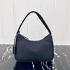 Canvas hobo klassieke dames onderarm tas nylon schoudertas voor vrouwen eenvoudige handtas halve maan waterdichte vrouwelijke schouderboodschapper