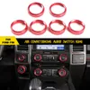 Aiconditioner vermelho / quatro drive / reboque Switch Ring para FORD F150 XLT VersionFor 16+ 6 pcs