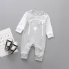 Nouveau Né Spring Spring Brefant Baby Baby Dessin animé Beaux Beaux Enfants Garçons Filles Ours Fox Coton Jumpseau Enfants Vêtements de montée à manches longues M644