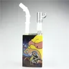 14mm 다채로운 히트맨 유리 봉 액상 SCI 주스 상자 물 담뱃대 DAB 오일 장비 흡연 워터 파이프에 대 한 7.5 인치 머리 비이 봉 봉