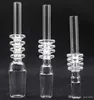 Domessess Quartz Nail 10mm 14mm 18mm Quartz Tips för oljeplattform Koncentrat DAB Glas Bongs Quartz Nails vs Titanium Nail