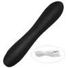 2018 Caliente 7 Velocidades Masajeador Vibrador Suave Silicona Suave AV Stick Masaje Sexy Clítoris Vibrador Carga USB Juguetes Sexuales para Mujeres Juguetes para Adultos