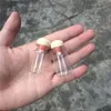 7ml Clear Glass Vials With Wood Cap Stopper Gift Bottles Jars Vials Decoration Craft Gift Diy 100pcs