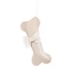 Kerstdecoraties 1pc kousen houder hondenbotten gestreepte jute pet cadeauzakken sokken voor geboortejaar goederen decor1