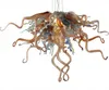 Lâmpadas elegante arte retro lâmpada de vidro torcida 100% boca soprada de peru estilo de peru candelabro iluminação