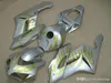 Carene di qualità OEM per Honda CBR1000RR 04 05 fiamme gialle argento Kit carenatura originale CBR 1000 RR 2004 2005 AS11