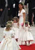 2020 Vintage abordable Pippa Middleton robe de demoiselle d'honneur une ligne gaine mère robes drapé cou robes de mariée2854