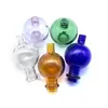 25mm OD Glass Bubble Carb Cap With Side Hole For Quartz Ball Insert Thick Bottom Quartz Thermal Banger Nails Smoking Pipes OEM&ODM Accepted