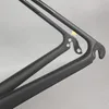 Cuadro de bicicleta de carretera ultraligero de fibra de carbono T1000 FM066, soporte inferior BSA con diseño negro mate y brillante con liberación rápida