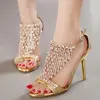 gold dance shoes