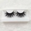 Wholesale 5D 25mm Mink Eyelashes Natural Long Full Strip Mink Hair Lashes Custom Packaging Magnetic Box