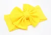 Nya Baby Girls Bow Headbands Europe Style Big Wide Bowknot Hårband 10 Färger Barn Hår Tillbehör Kids Headbands Hairband YD0149