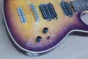 Factory Purple Electric Guitar with Acrylic PickguardRosewood FingerboardClouds Maple Veneer22 Rosewood Fretscan be custom4112090