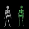 32 CM Halloween Horror Luminous Skull Skeleton Props Glow Evil Party Favors Halloween Eve Scary Decoration Hanging Ornaments JK1909XB