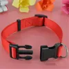 Collier réglable en Nylon pour chien, bleu, noir, rouge, couleur Pure, collier pour animaux de compagnie, avec boucle et Clip pour plomb