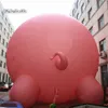 Performacja odkryta Performance Giant Nadmuchiwane Różowe Świnia Zwierząt Balon 3m / 6m Cute Reklama Powietrza Dmuchany Pig Model dla wydarzenia