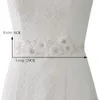 Ceintures en cristal de fleurs pour robes de mariée, accessoires de mariée, ceintures, 6162369