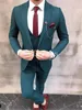 Nouveau style un bouton beau pic revers marié smoking hommes costumes mariage/bal/dîner meilleur homme blazer (veste + pantalon + cravate + gilet) W208