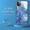 Marble glass phone Case For iPhone 11 Pro X XR XS MAX Gradient Tempered Glass Case For iPhone 6 6S Plus 8 Plus