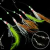 20Pack (100 Pcs) Pêche Sabiki Rigs Eau Douce Salée Glow Perles Squid Jig Appâts Crochets Avec Pivotant Snap Sabiki Leurre De Pêche