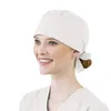 Kobiety bawełniany bandaż regulowany czapka z palenczką buffant kapelusz mężczyźni dorośli mężczyźni na zewnątrz ochronne czapkę stały kolor czarny 3798060
