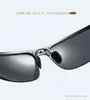 Retro aluminium zonnebrillen gepolariseerde lens vintage zonnebril nacht vision -bril voor menwomen rechthoek zonnebrillen sport buiten4643634