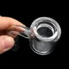 100% Real XXL Quartz Thermal Banger with carb cap 10mm 14mm 18mm Double Tube Quartz Thermal nail