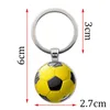 Portachiavi calcio Portachiavi pallone da calcio Portachiavi Time Gem Stone Accessori manuali creativi auto Portachiavi in lega a 9 colori Free TNT Fedex