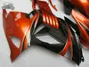 Injektion Kinesisk Fairings Kit för Kawasaki Ninja ZX-14 2006 2007 2008 ZX14R 06 07 08 ZX-14R Red Golden Sport Motorcykel Fairing Bodywork