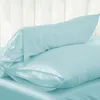 Ny Solid Queen Standard Silk Satin Pillow Case Bedding Pudow Case Smooth Home2392878