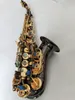 Professionell krökt sopran Saxofon Japan Yanagisawa S-991 B Flat Musical Instruments Black Nickel Gold