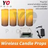 Wireless Candles Prop Yopood Escape Room cios na świecach lub nie ma zamówienia, aby uciec z meczem izbą Tayagism