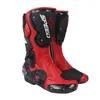 Bottes de moto en cuir microfibre Men039s, bottes de course de vitesse, de dirt bike, à hauteur de genou, pour Motocross, bateaux à moteur, 1013600