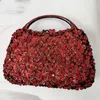 Abendtaschen XIYUAN Rosa Strass Kristall Blumen Clutch 2021 Kupplungen Handtasche Mode Weibliche Kette Diamant Party Taschen1