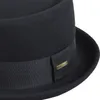 Sedancasesa 2019 Hommes Fedora Mode 100% Pure Australia Hommes avec Pork Pie pour Classic Church Chapeau en feutre de laine LY191228 s