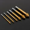 Freeshipping 12pcs Tile Glass Drill Bit Set Tungsten Carbide Cutting Edges Tools Cross Spear Head Metal Woodwork Drilling Hole Saw Cutter