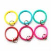 Silicone Bracelet Keychain Bangle Party Keyring Wristband Free Your Hand DIY Keychains Car Key Fashion Women Men Bracelets Bangles Large Circle Keys Holder