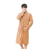 Roupas de algodão de algodão masculino Kimono Roupão de algodão Plus Size Lightweight Long Robe para Homens Absorção Peignoir Homme Chuveiro