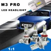 M3 pro bil mini storlek LED-strålkastare lampor LED H7 H4 H11 H1 Auto 110W / Par 10000LM billampa 6500K CANBUS LED Automotivo 12V