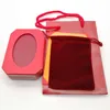 Nieuw modemerk rode kleuren armband/ringen/kettingbox -pakket set originele handtas en velet tas sieraden geschenkdoos