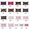 33 stilar plaid kasta kuddeväska täcker ländruta avlång rektangel kudde väska bomull polyester för soffa grå 12 x 20 tum xd22623