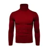 Lente herfst nieuwe effen kleuren pull homme coltrui trui jurk hoge elasticiteit slanke trui mannen knitwear mannen kleding 3XL SH190930