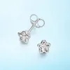 Groothandel-prachtige oorknopjes voor Pandora 925 Sterling Zilver Glanzende Little Star CZ Diamond Exquisite Lady Stud Oorbellen met originele doos