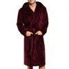 Mens Winter Sleepwear Pajamas Lounges Robe M-4XL Homewear Men Long Bath Robes Spring Hairy Warm Kimono Bathrobe Belt Coat Male