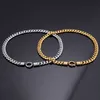KN81576-K high quality stainless steel silver gold cuban curb chain link necklace 11mm wide 50cm 20'' lenght full cr287v